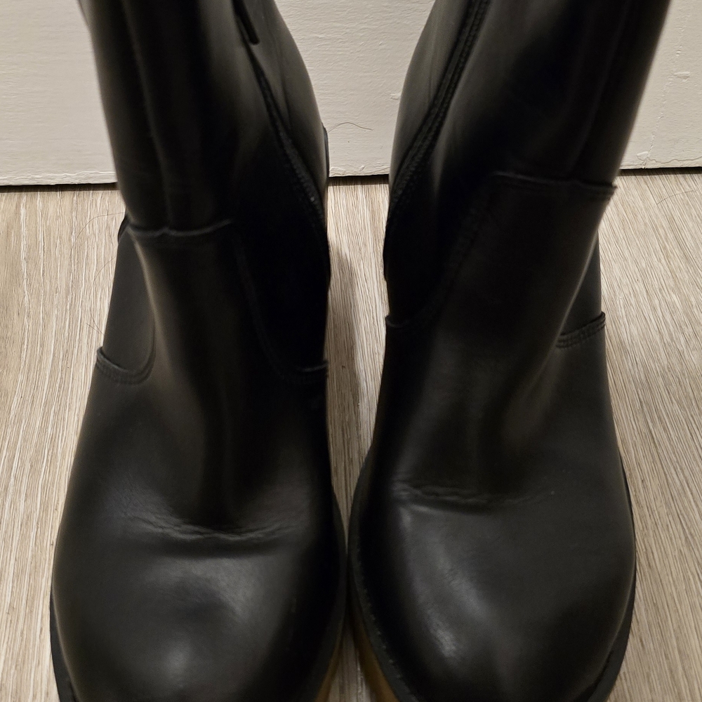 Macy's Sleek Black Heeled Boots